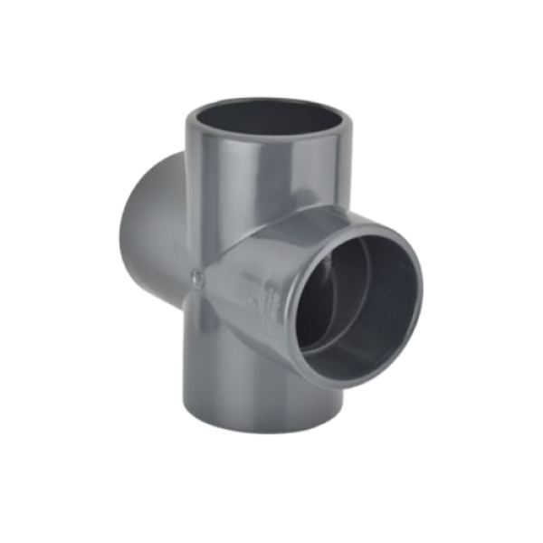 Pimtaş UH-PVC 90º Yapıştırma Muflu Kruva (İstavroz)