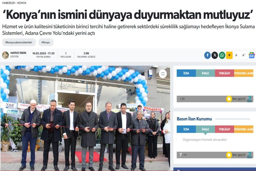 ‘Konya’nın ismini dünyaya duyurmaktan mutluyuz’
